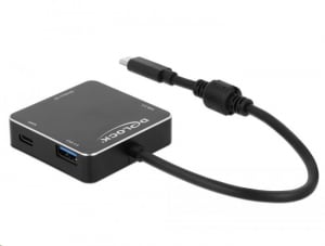 Delock 3 portos USB 3.1 Gen 1 Hub + kártyaolvasó (64045)